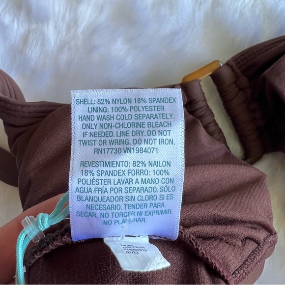 Kona Sol Bralette Bikini Top -
Mulberry Brown Size M (8-10) NWT - Picture 15 of 16